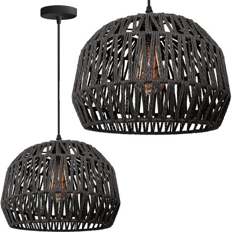 Pendant Lamp TOOLIGHT APP1483-1CP Black E27