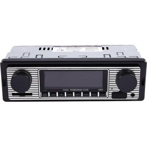 LYERCW - Autoradio vintage Bluetooth avec lecteur MP3, USB et entrée auxiliaire. Audio stéréo classique pour voiture. (1/5)
