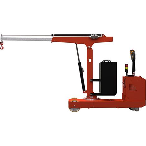 Gru elettrica telecomandata per officina - Capra elettrica di sollevamento con sbalzo di 1930 mm - Rotazione manuale - Carico massimo 500 kg - SCPG500SBR (1/5)