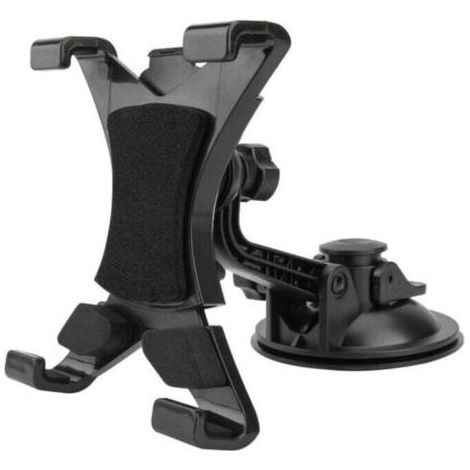 Support de tablette de voiture, support de tablette de voiture réglable à 360 degrés avec ventouse puissante (noir) (1/5)