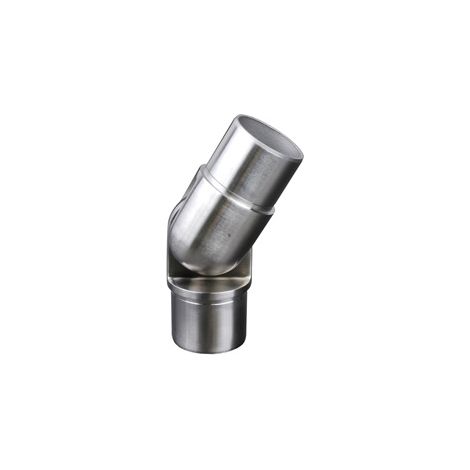 Deco Fer Forge – Connecteur réglable pour tube Ø42,4 – Inox 316 – Hauteur 55,8mm – Largeur 55,8mm – À coller pour usage intérieur et extérieur