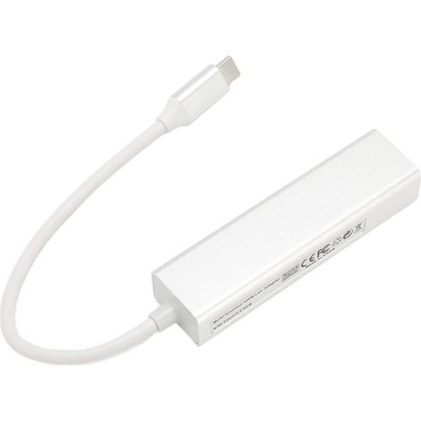 Adaptateur USB C Professionnel avec RJ45 pour Transfert Rapide et Station d'Accueil Compacte (1/5)