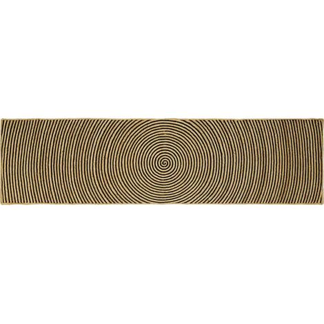 Teppich Natürlich und Schwarz 80 x 300 cm Jute (1/5)
