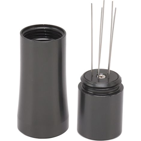 Doseur à café à aiguille, distributeur de café à aiguille en acier inoxydable, disperseur de café, support auxiliaire pour expresso, moulin à café, agitateur, acier inoxydable 304 gris foncé (1/5)
