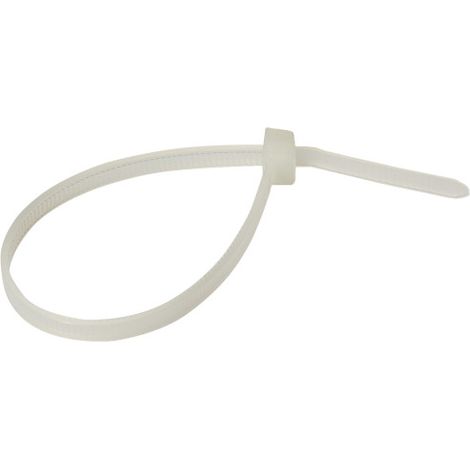 Lot De 100 Colliers Serre Câble Plastique Blanc 370x4,8mm - Ultra Résistant Polyamide 6.6 - Schneider (1/2)