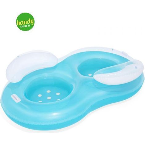 Ciambella gonfiabile Bestway Cool Comfort Double Deluxe a due posti con schienale 43009