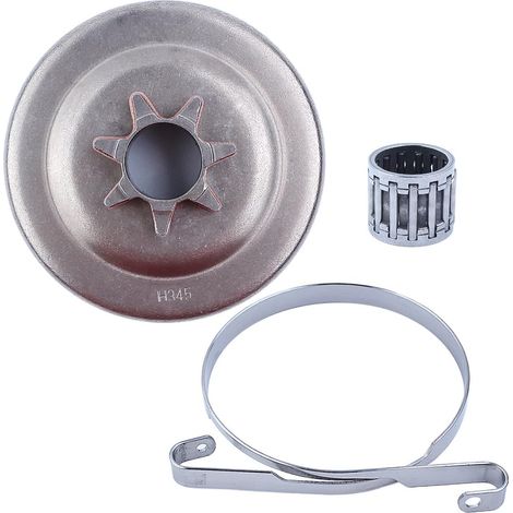 Tambour d'embrayage de chaîne, frein à bande, roulement à aiguilles pour tronçonneuse Husqvarna 340 345 350 351 353 445 450 E/EPA 503873072,578097901 (1/5)