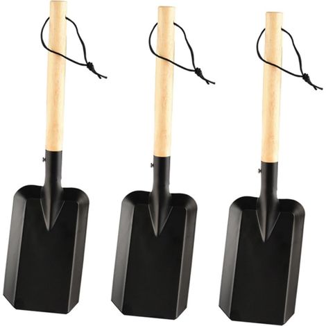 3pièces Pelle Fer Petite Bêche Domestique Pelle De Jardin à Manche Chêne pour Ameublir La Terre Petite Bêche à Creuser Professionnelle Robuste à Terre De Jardin Familiale (1/5)