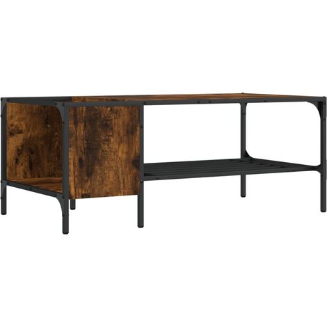 Maison Exclusive - Tavolino Salotto Ripiano Rovere Fumo 100x51x40cm Multistrato