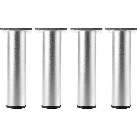 Pieds de meubles en métal réglables, ensemble de 4 pièces, noir/or/argent, patins pour pieds de canapé, table, armoire, bureau, faciles à installer, 30 cm (11,8 pouces), 25 cm (9,8 pouces), noir. (1/5)