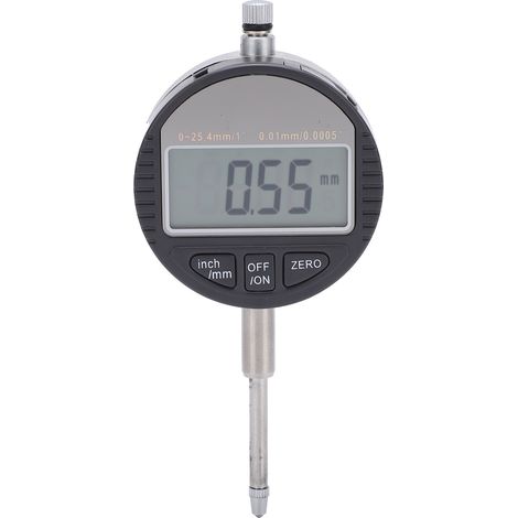 Jauge numérique électronique de mesure 0‑25,4 mm 0,01 mm indicateur à cadran outil de conversion pouce/métrique (1/5)