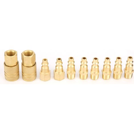 10 tuyaux accessoires 1/4" NPT pour compresseur d'air, outil de connexion rapide (1/5)