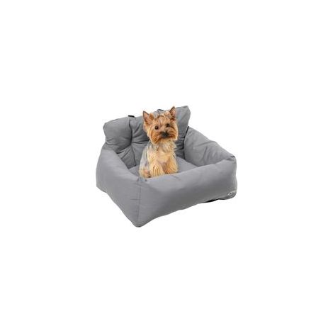 Autositz-Transporttasche für Hunde und Katzen, gepolstert mit dicker PP-Baumwolle, sicher und komfortabel, rutschfester Boden, 50 x 54 x 33 cm, dunkelgrau