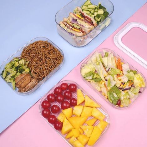 Boîte Charcuterie - Rangement Frigo 3 Étages - 1650 ml - Lavable Lave-vaisselle - Blanc (1/5)