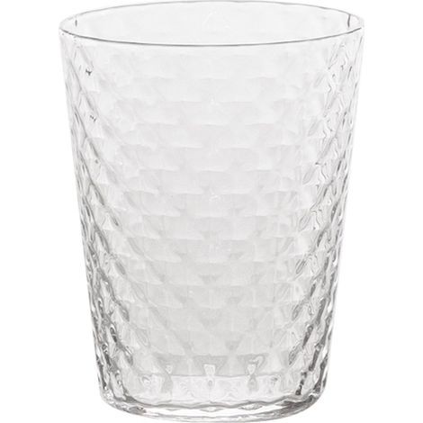 Zafferano Set 4 Bicchieri Tumbler Veneziano Mixology in Vetro Sonoro Superiore Trasparente 33 cl, Design Elegante Soffiato a Bocca Artigianale