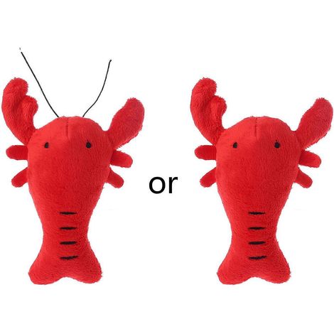 Jouets en peluche pour chiens, jouets en peluche homard moelleux, jouets en peluche couineurs pour chiens et chats, interactifs To-1- (1/5)