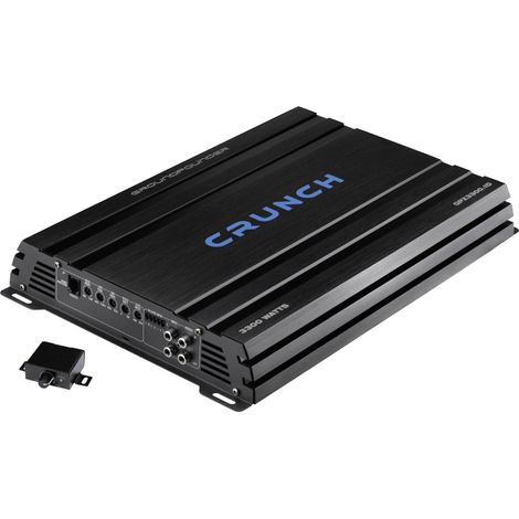 Crunch GPX3300.1D Ampli auto numérique 1 canal 3300 W Réglage volume/basses/aigus adapté pour (marqu (1/3)