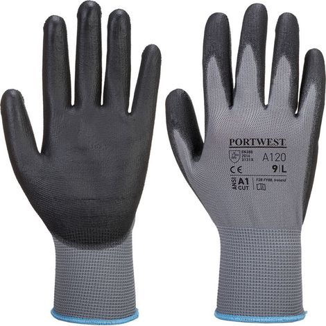 Gant Enduit Pu Couleur : Gris/noir Taille S - Portwest (1/2)