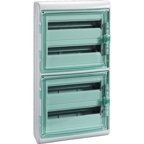 Schneider Electric – Tableau équipé à encastrer 4 rangées de 18 modules – Double isolation classe II – Polymère auto-extinguible – 448 x 842 x 160 mm (1/5)