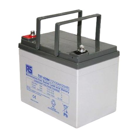 Batterie au plomb étanche RS PRO 12V 35Ah cyclique ( Prix pour 1 )