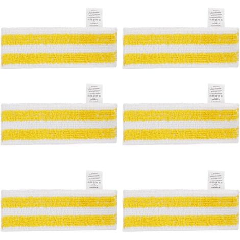 Lot de 6 Lingettes de Rechange en Microfibre Compatible avec Karcher Easyfix SC 1, SC 2, SC 3, SC 4, SC 5 Nettoyeurs Vapeur-DOU (1/4)
