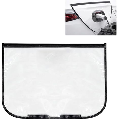 Housse de protection magnétique anti-pluie pour chargeur de voiture électrique - Housse de protection universelle étanche pour points de charge de véhicules électriques avec forte adsorption magnétiqu (1/5)