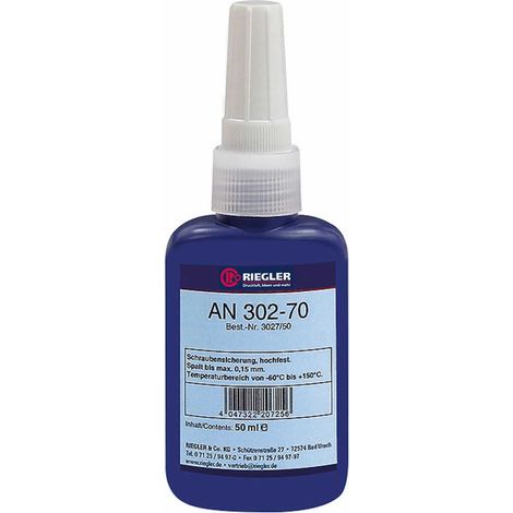 Riegler Lock AN 302-70, anaerober Klebstoff, hochfest, 50 ml (1/3)