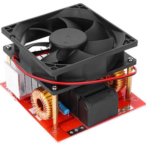 ZVS 24V-36V 500W Induktionsheizspule, Niederspannungsmodul mit Lüfter und Spule (1/5)
