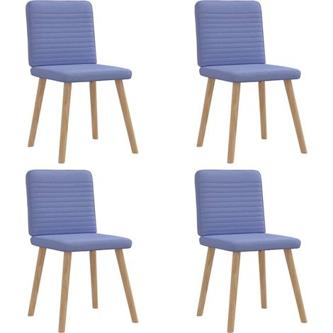 Esszimmerstühle 4 Stk. Jeansblau Stoff