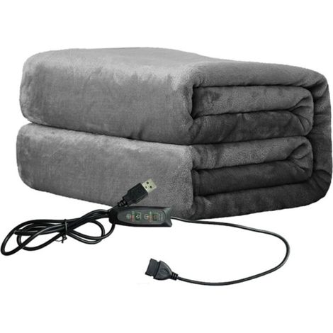 Contrôleur Version température réglable synchronisation USB chauffage électrique châle couverture coussin chauffant 76x150cm (1/5)