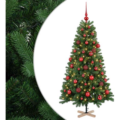 Albero di Natale artificiale con palline 120 cm 150 LED vidaXL (1/5)
