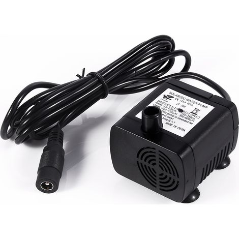 Ortvai Bomba de Agua Sumergible 12V 5W Silenciosa, Caudal 420L/h Altura 2m IP68 – Ideal para Acuario Estanque y Fuente (1/4)