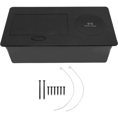 Prise de courant pop-up avec 15 chargeurs sans fil, prise 16A 4000W, Ports USB A C 20W, encastrée dans le bureau