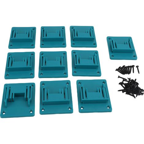 10 supports batterie muraux avec 40 vis – Dock rangement suspension outils sans fil, organisation (1/4)