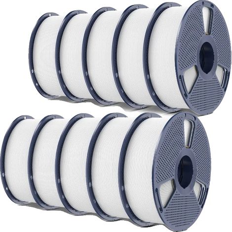 Filamento PLA Plus, resistenza migliorata, compatibilità versatile, bianco (1/2)