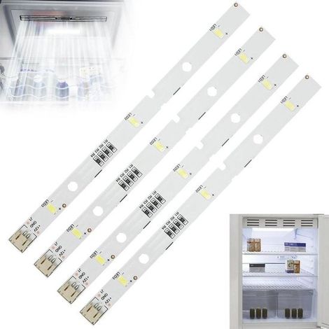 Tiras de luces LED,4 unidades,aptas para refrigeradores Rongsheng/Hisense,iluminación para refrigeradores,iluminación compatible (1/5)