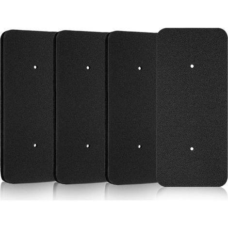 4er-Pack Schwammfilter für Wäschetrockner, Polyurethan, 275 x 125 x 10 mm, Schwarz, kompatibel mit Candy Hoover (1/5)