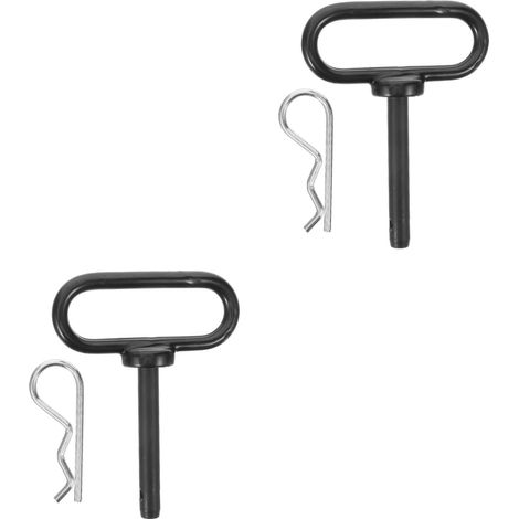 Lntyq 2 Sets Rasenmäher Anschluss Pins Reiten Rasenmäher Hitch Zubehör Anhängerkupplung Empfänger Pin Hitch Pin (1/5)
