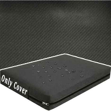 Housses Coussin d'Extérieur Imperméables Anti-UV - Housse Remplacement Salon Canapé, Palette, Banc, 40+ foncé,70x70x10 cm) (1/5)
