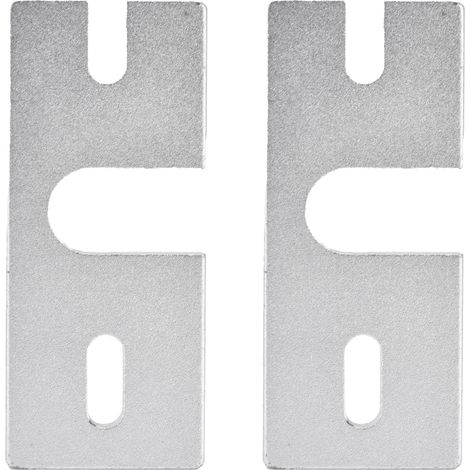 Support de plaque fixe à extrémité chaude, rectangulaire en alliage d'aluminium pour imprimante 3D Reprap V6, 2 pièces (1/5)