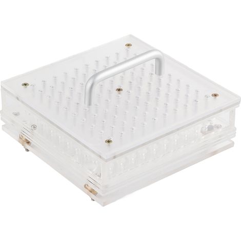 Machine de Remplissage de Capsules Manuel avec 100 Emplacements, Kit de Remplissage de Poudre avec Poignée pour Gélules Plates Taille 5 (1/5)