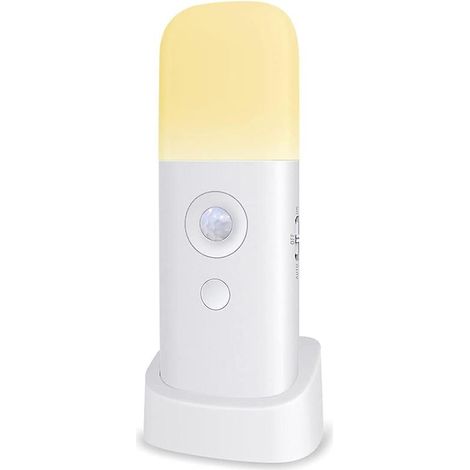Veilleuse à détecteur de mouvement, veilleuse à intensité réglable, lampe rechargeable sur batterie, lampe portable à détecteur de mouvement pour enfants (1/5)