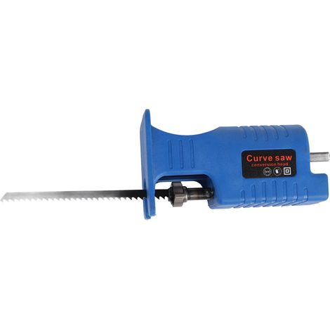 Perceuse électrique bleue adaptateur scie set, kit manuel haute dureté sûr, 1 adaptateur avec 3 lames de scie (1/5)