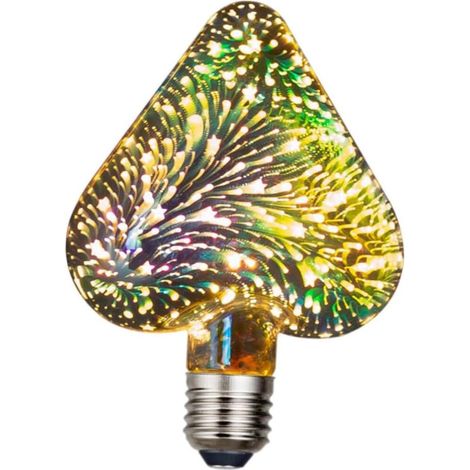 Bombilla LED en forma de corazón, luz artificial colorida para decoraciones de bodas y un ambiente festivo cálido y suave. (1/5)