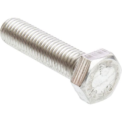 Vis à tête hexagonale, Acier Inoxydable A2 304 Brut, M12 x 50mm ( Prix pour Sachet de 25 )