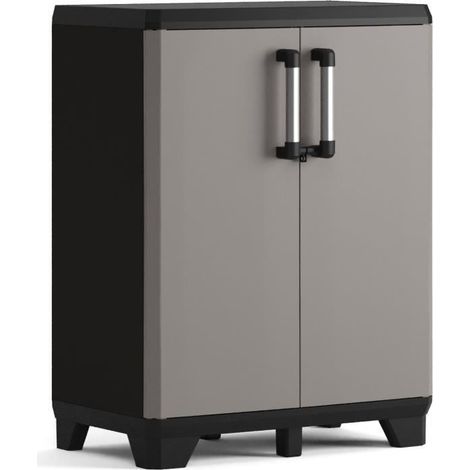 Meuble bas professionnel, couleur noire, pour un usage domestique et un rangement pratique, adapté aux espaces intérieurs et aux routines quotidiennes.-AquaForge (1/2)