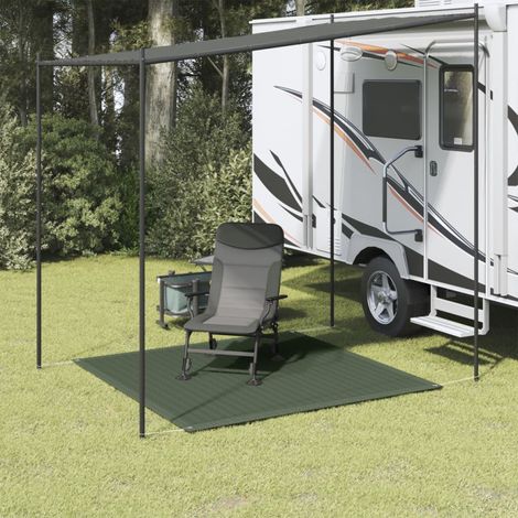 vidaXL Tent Carpet 200x200 cm Dark Green