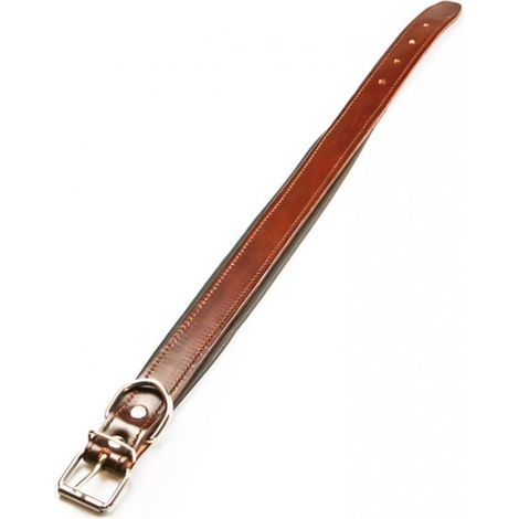 Utilia Pet COLLARE IN CUOIO FODERA IMBOTTITA  cm. 61x3,5 Utilia Pet