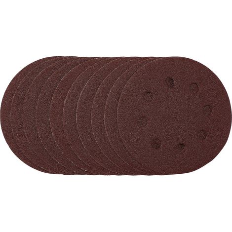 Draper 115mm 80 Grit Hook & Loop Sanding Discs – Pack of 10 (1/5)