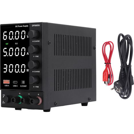 Alimentation CC Variable 300 W 0‑ 0‑5A Réglage de l'encodeur de sortie Affichage LED réglable (1/5)